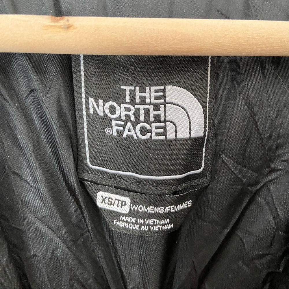 The North Face Women’s 600 Down Filled Long Black Parka Winter Coat Hood XS - Picture 6 of 9